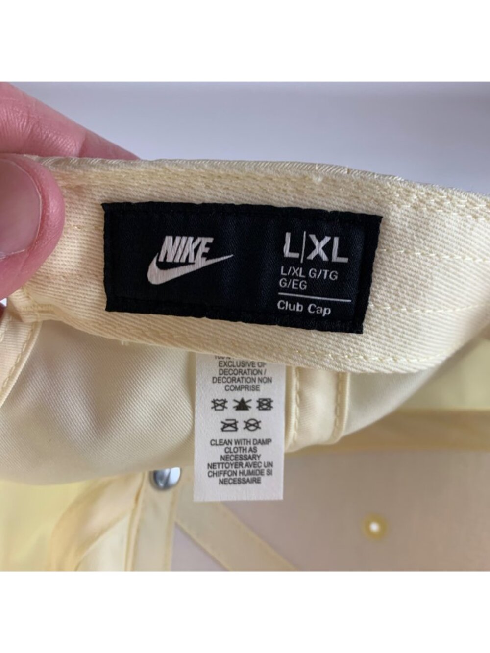 Nike Club Cap Mens Yellow Strapback Adjustable Hat HF5051-113 - Picture 5 of 6